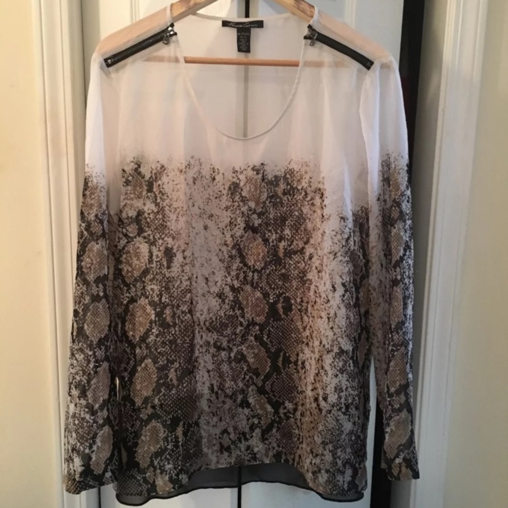 Snake print blouse